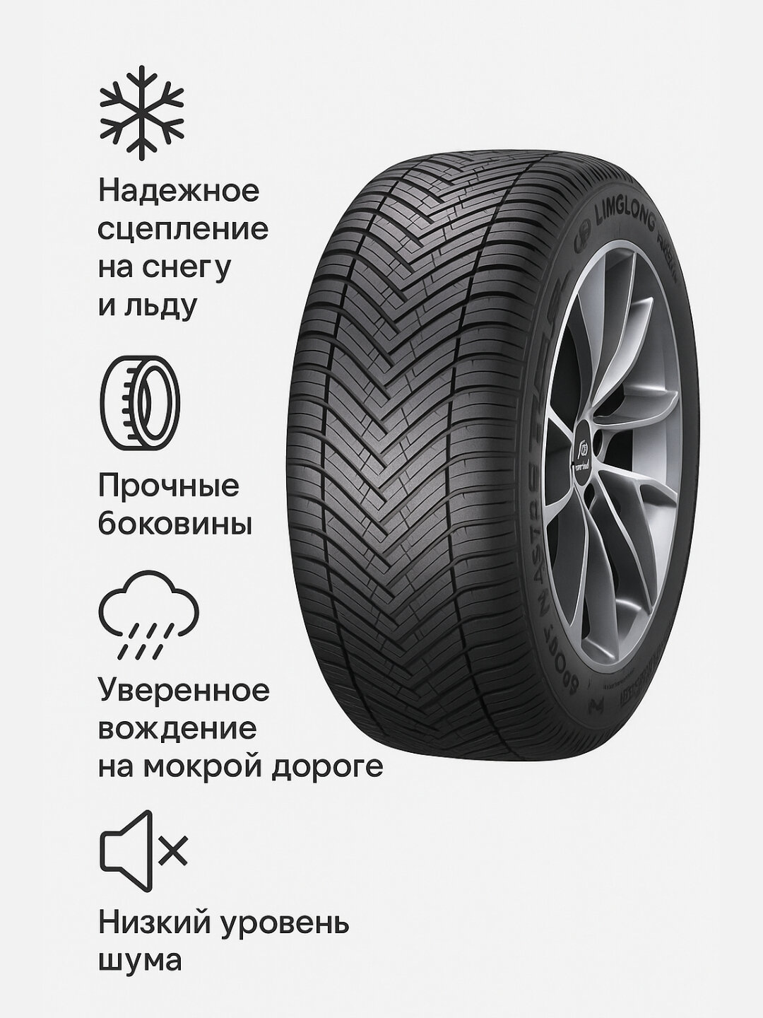 Шина LingLong 245/45R19 SPORT MASTER, все сезонные, для легковых авто,