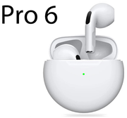 Наушники беспроводные Air Pro 6 TWS Bluetooth /белые/