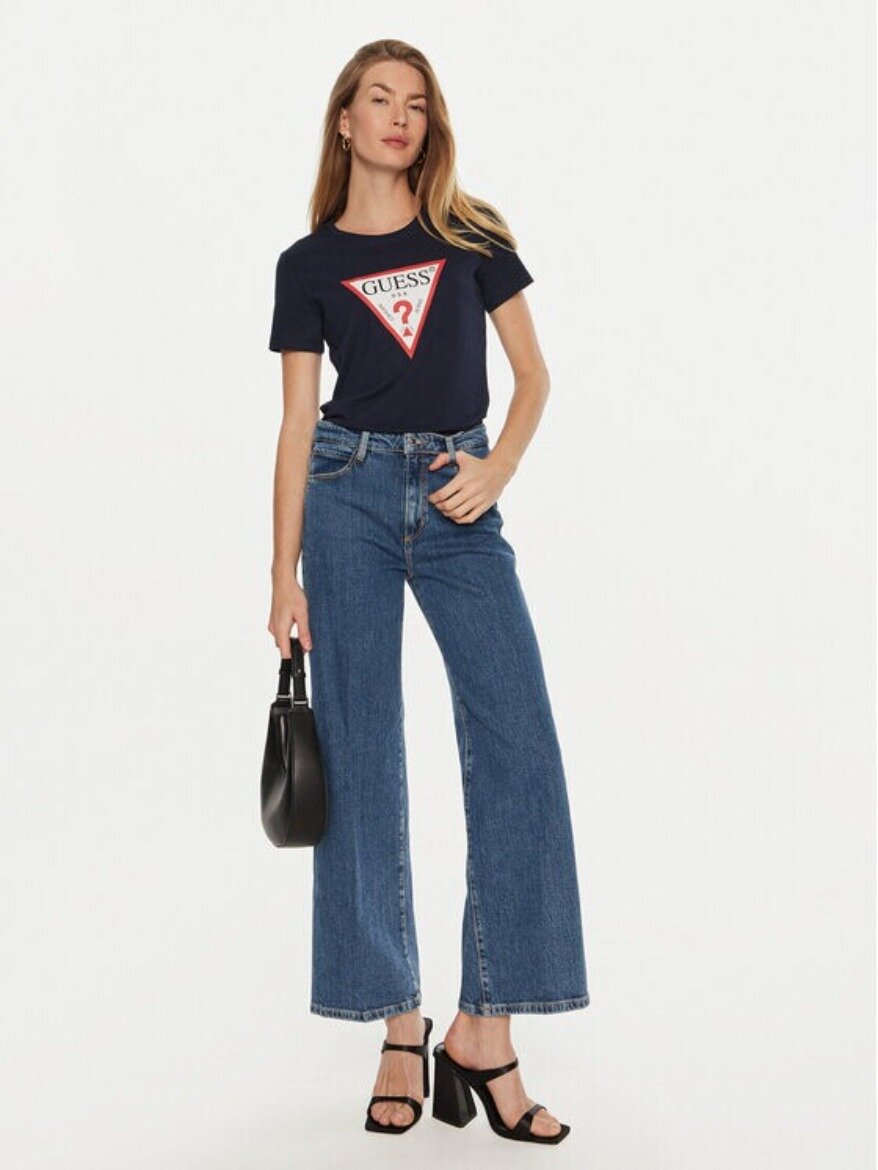 Футболка GUESS SS CN Original Tee, , размер S, синий — фото 1