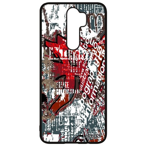 фото Модный чехол на мобильный // xiaomi redmi note 8 pro // "стрит-арт" рисунок живопись, utaupia, цветной