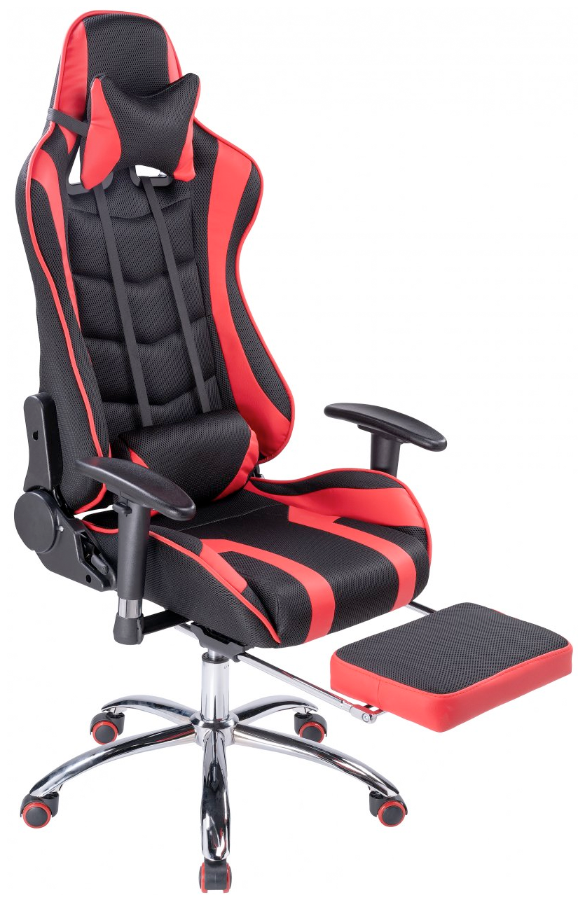 Компьютерное кресло Woodville Kano 1 игровое, обивка: искусственная кожа/текстиль, цвет: red/black