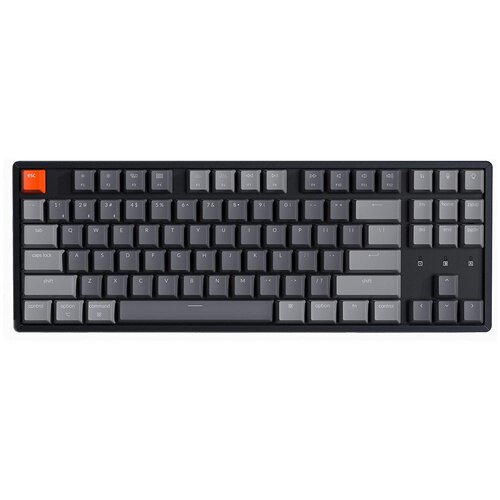 Игровая беспроводная клавиатура Keychron K8 RGB Aluminum Frame Gateron Red, черно-серый клавиатура keychron q3 tkl knob синий q3f3