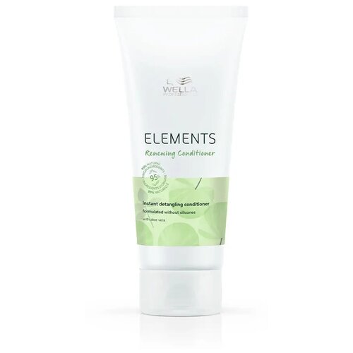 Wella Professionals кондиционер Elements Renewing для сухих волос, 200 мл маска elements renewing для увлажнения волос wella professionals обновляющая дой пак 500 мл