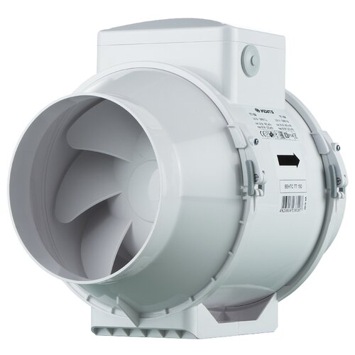 Канальный вентилятор VENTS ТТ 150 белый 150 мм вентилятор вентс тт про 200 1040 м³ ч