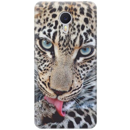 фото Силиконовый чехол на meizu m3 note / мейзу м3 ноут с принтом "леопард" gosso