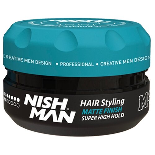 NISHMAN Воск M4 Matte Finish Hair Styling Wax, экстрасильная фиксация, 100 мл, 133 г