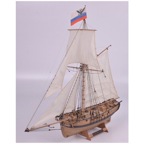 Сборная модель корабля, Тендер Авось, 420х175х420, М.1:72 сборная модель корабля тендер авось плюс с деревянным декором 1 72