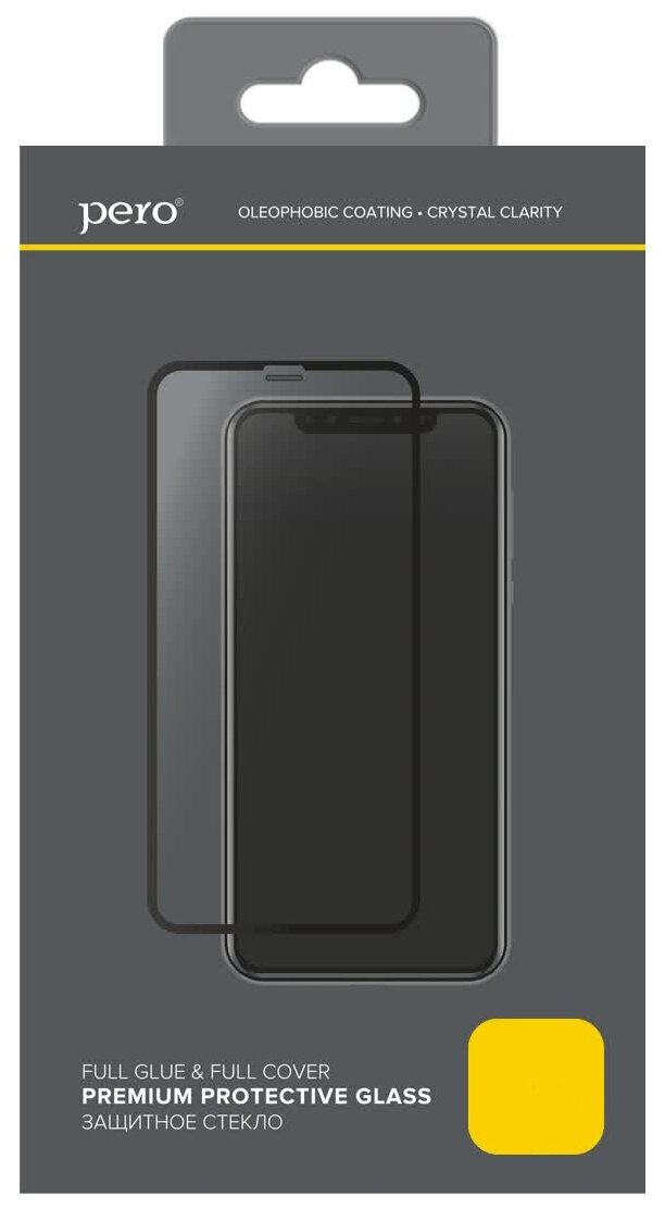 Защитное стекло PERO Full Glue для Samsung A72, черное - фото №4