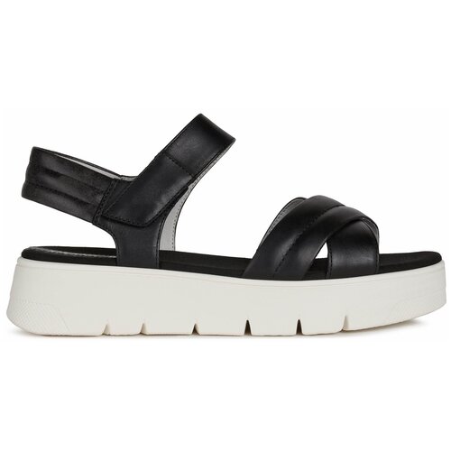 фото Туфли летние открытые geox для женщин d dandra 40 цвет чёрный, размер 37