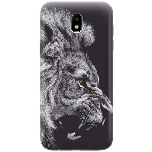 фото Gosso ультратонкий силиконовый чехол-накладка для samsung galaxy j5 (2017) с принтом "морда льва"