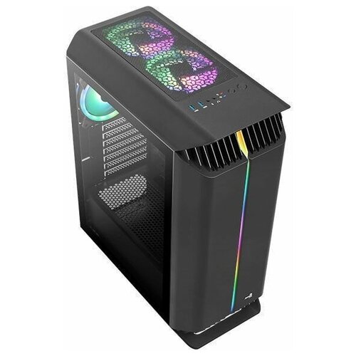 Компьютерный корпус Aerocool Gladiator Duo-G-BK-v1 черный, без БП