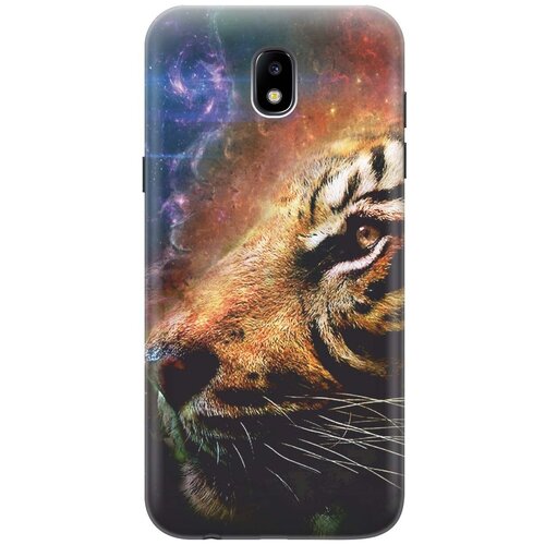 фото Gosso ультратонкий силиконовый чехол-накладка для samsung galaxy j5 (2017) с принтом "космический тигр"
