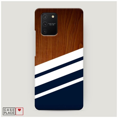 фото Чехол пластиковый samsung galaxy s10 lite дерево с синим case place