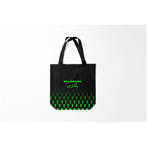 фото Сумка-шоппер / 40х40 см / разная музыка / billie eilish автограф burnettie