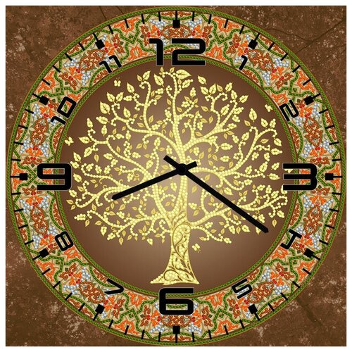 фото Svs настенные часы svs 3502442 абстрактное дерево