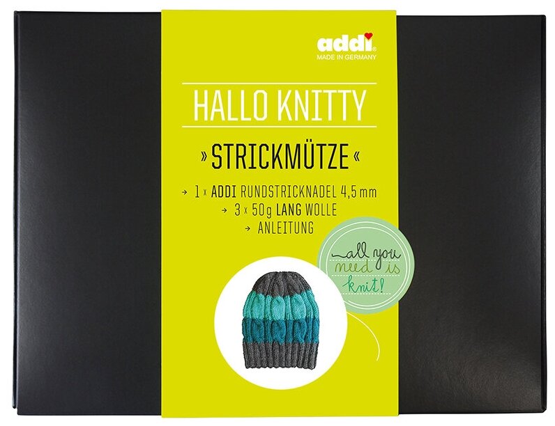 Набор для вязания шапки Hello Knitty Strickmuetze