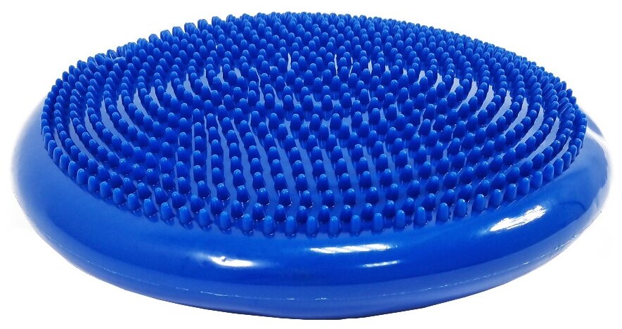 Массажная балансировочная подушка (диск), 33 см, синяя - фотография № 1