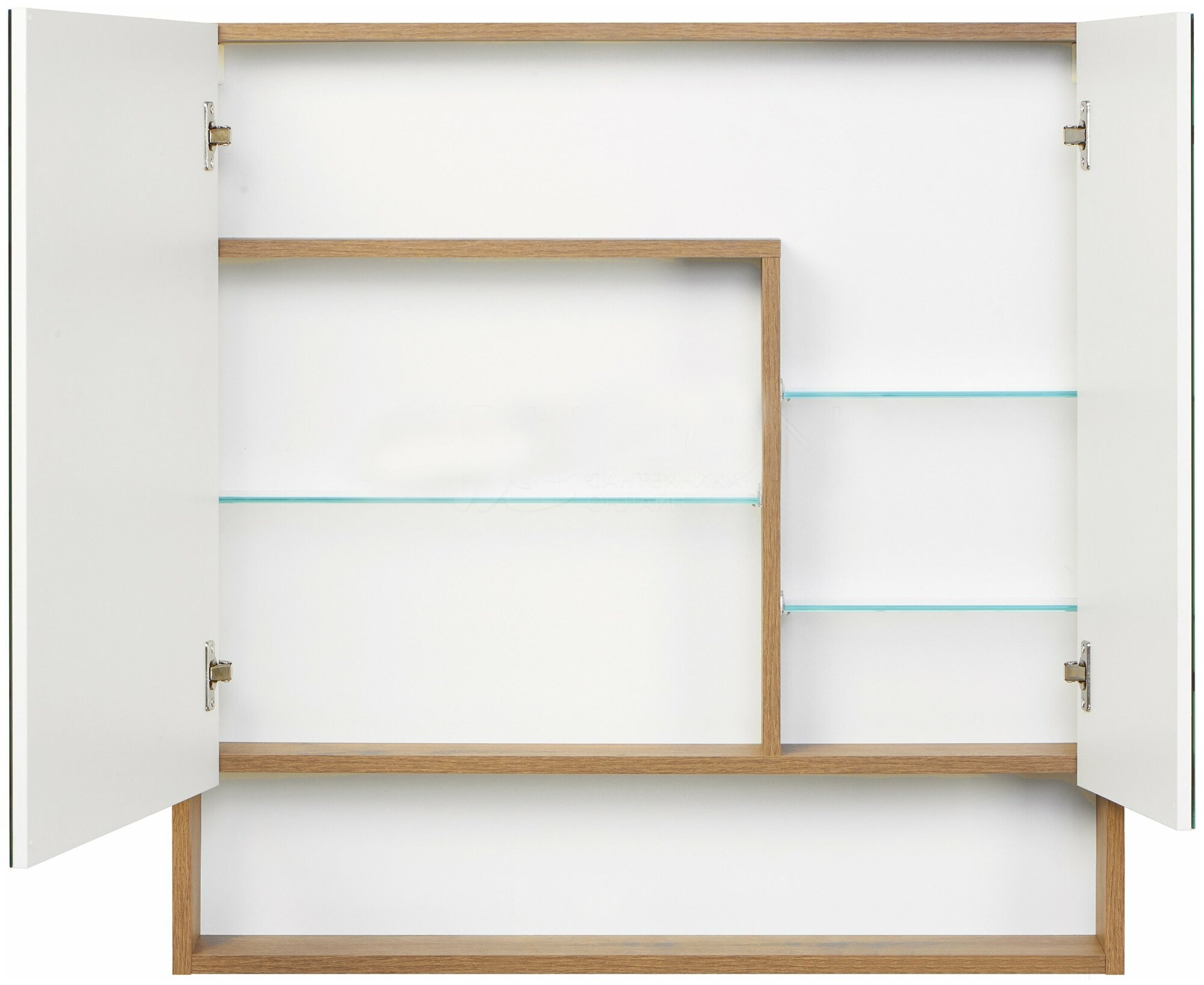 Зеркальный шкаф Aquaton Сканди 90, цвет белый, дуб рустикальный Aquaton 6775385 . - фотография № 10