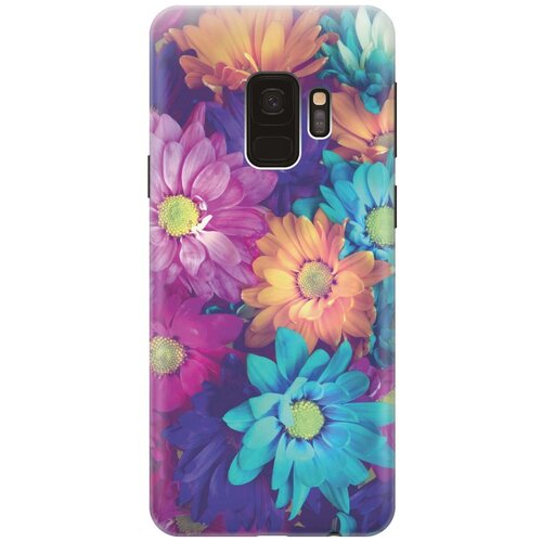 фото Gosso ультратонкий силиконовый чехол-накладка для samsung galaxy s9 с принтом "много цветов"