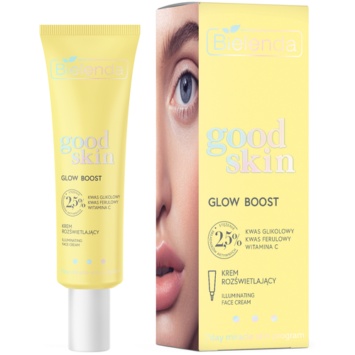 BIELENDA GOOD SKIN GLOW BOOST Осветляющий крем с гликолевой кислотой, вит. С и феруловой кислотой 50мл