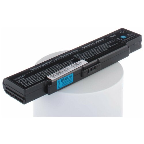 Аккумуляторная батарея iBatt iB-U3-A417H 5200mAh для Sony VAIO VGN-S26GP, Vaio VGN-FE41ZR, VAIO VGN-SZ491N, VAIO VGN-FJ270, VAIO VGN-SZ330P, VAIO VGN-SZ280P, VAIO PCG-6G2L, VAIO VGN-FE21HR, VAIO PCG-6GHP, VAIO VGN-FS315M, VAIO VGN-FS920