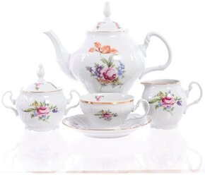 Чайный сервиз Bernadotte Полевой цветок 6 персон 17 предметов