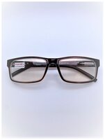 Готовые мужские очки для зрения с фотохромными стеклянными линзами +2.5