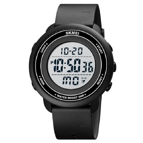 фото Часы наручные skmei, мужские, кварцевые, электронные, спортивные, с датой, с будильником, с секундомером, продаются с футляром 1736black-white