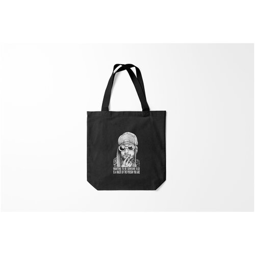 фото Сумка-шоппер / 40х40 см / рок / kurt cobain курт burnettie