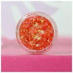 Beauty Fox Блёстки для лица и тела, оттенок лососевый, 5 мл - изображение