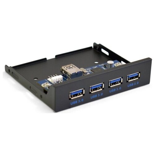 Exegate EX283580RUS Планка USB на переднюю панель ExeGate U3H-625 35 4USB30 черная металл подсоединение к мат плате 153500₽