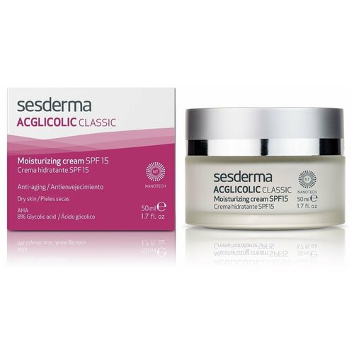 Крем SESDERMA Увлажняющий СЗФ 15, Acglicolic, 50 мл