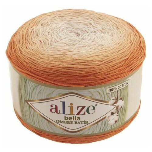 Пряжа Alize Пряжа Alize Bella ombre Batik 100%хлопок, 900м, 250г, 100 % хлопок, 250 г, 900 м, 2 шт., 7403 900 м