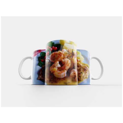фото Кружка "рыбы, рыбная тарелка, креветки" 320 мл lotsprints