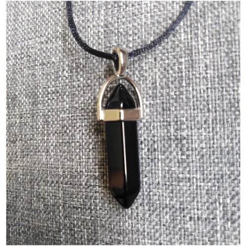 фото Подвеска mr.sh, маятник для биолокации чёрный агат, натуральный камень