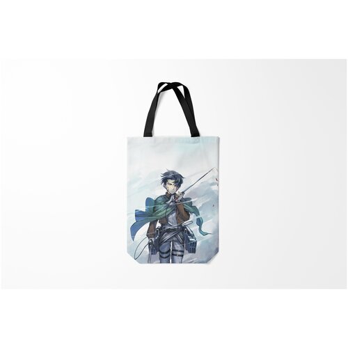 фото Сумка-шоппер / 31х42 см / аниме / атака титанов aot леви burnettie