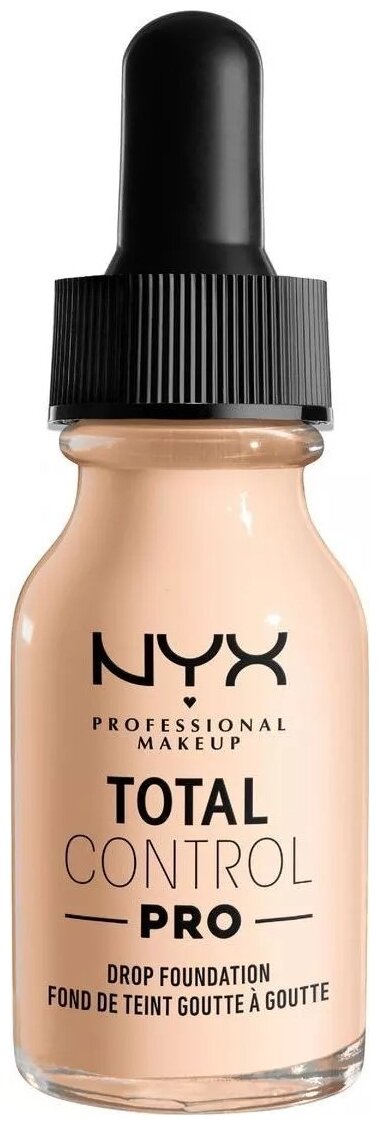 NYX professional makeup Тональное средство Total control pro, 13 мл/20 г, оттенок: 0 light pale, 1 шт.