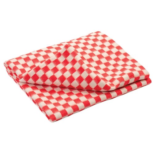 Детское байковое одеяло Ермошка 140*100 В клетку красный детское байковое одеяло ермошка клетка бирюзовый