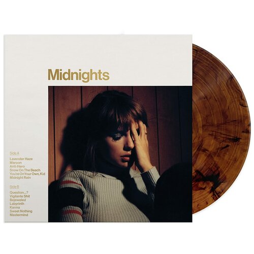 Виниловая пластинка Taylor Swift. Midnights. Mahogany Marbled (LP)