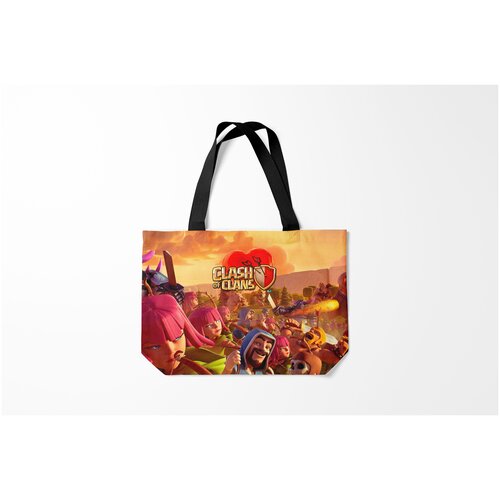 фото Сумка-шоппер / 46х35 см / геймерам / clash of clans/royale clans burnettie