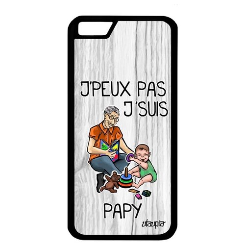 фото Ударопрочный чехол на телефон // apple iphone 6s // "не могу - стал дедом!" отговорка карикатура, utaupia, светло- серый