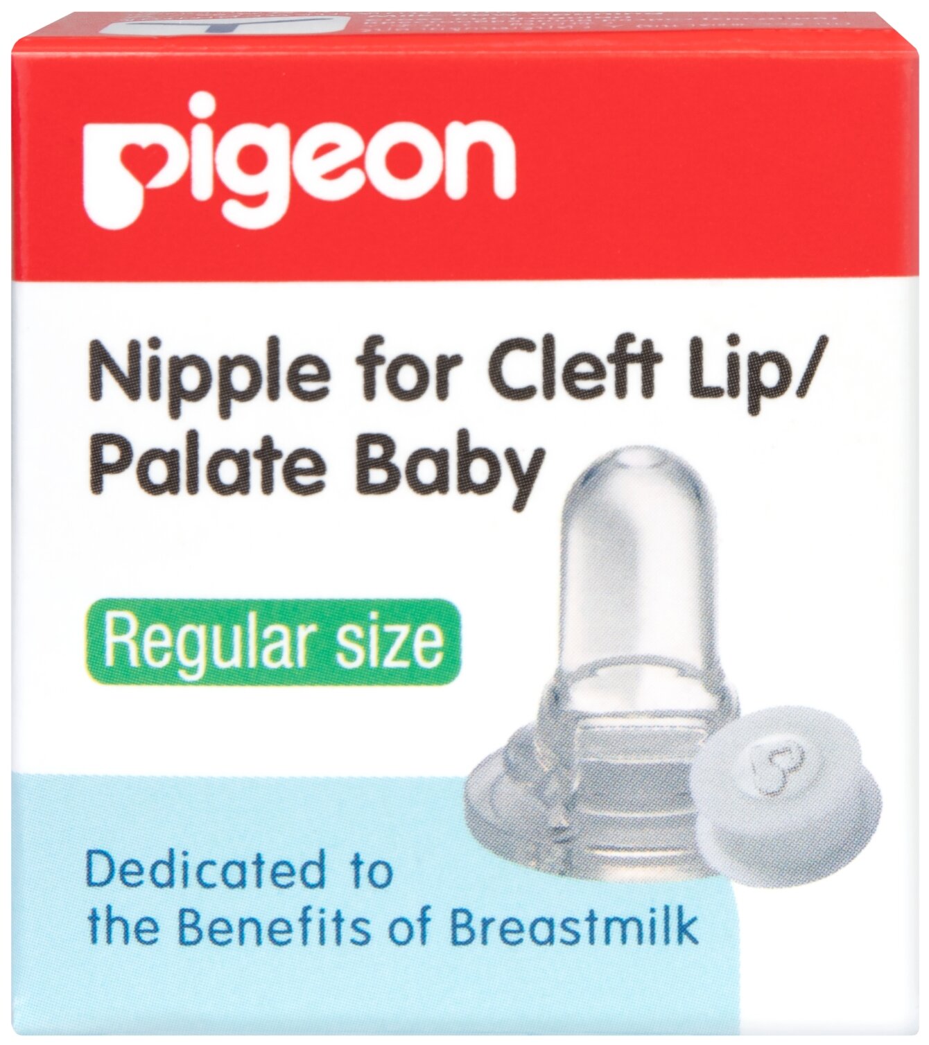 PIGEON Соска R с клапаном для кормления детей с расщелиной неба и/или губы 1шт
