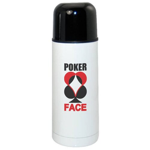 фото Термос coolpodarok pocker face бесстрастное лицо