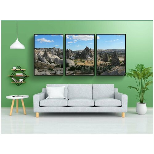 фото Набор модулных постеров для интерьера "каппадокия, турция, пещера" 60x90 см. в тубусе, без рамки lotsprints