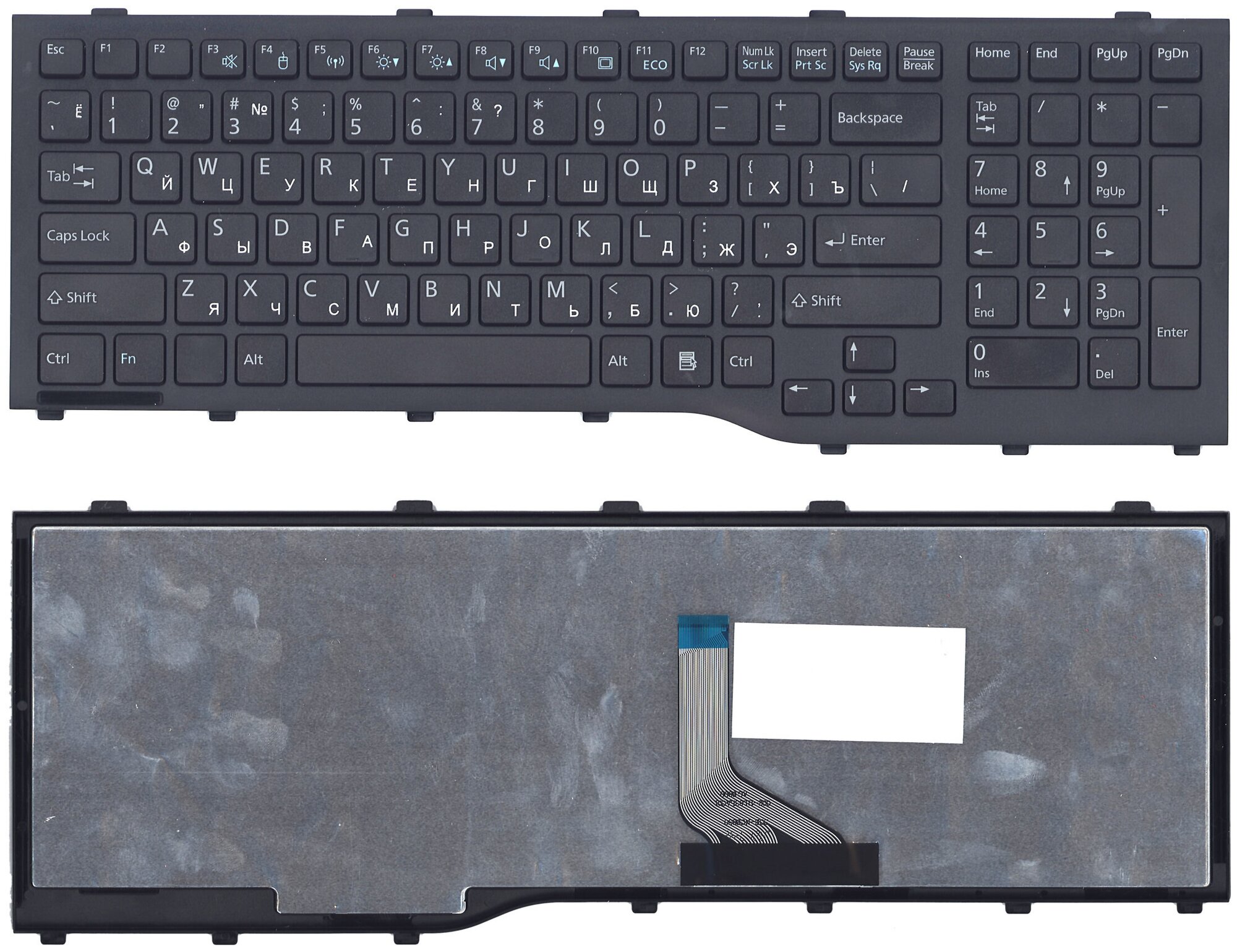 Клавиатура для ноутбука Fujitsu Lifebook AH532 NH532 черная