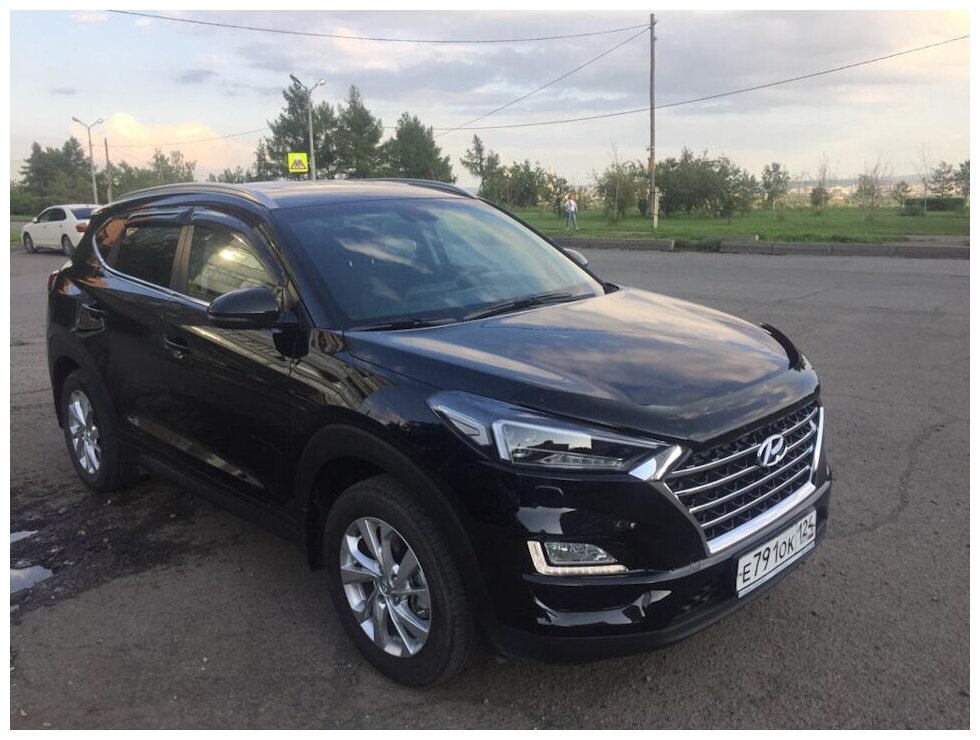 Дефлектор капота Hyundai Tucson, 2015- SIM - фото №3