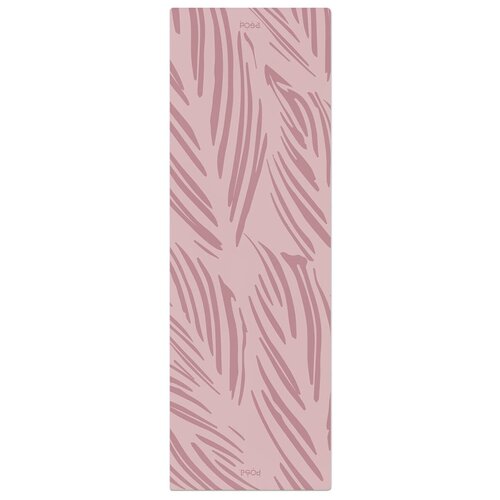 фото Профессиональный коврик для йоги каучук + полиуретан posa nonslip ultima 3.5mm pale pink bloom