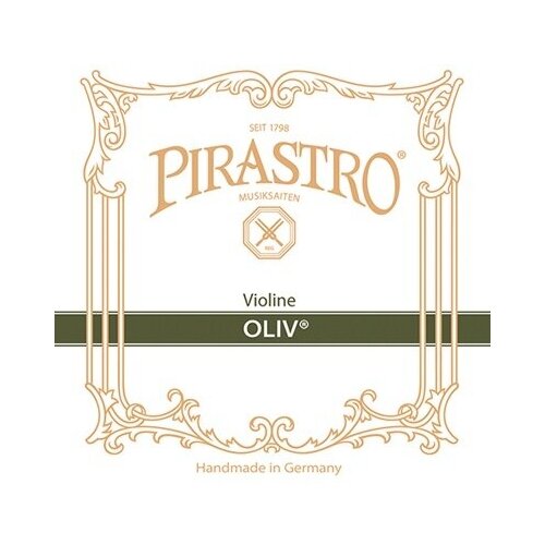 Комплект струн для скрипки Pirastro Oliv Ball P211021 струна скрипичная е ми oliv среднего натяжения mittel на петле pirastro 311821