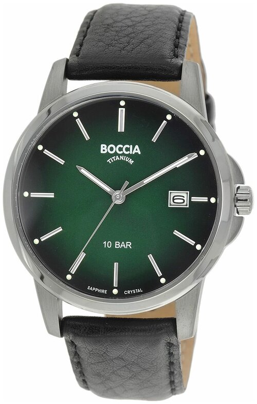 Наручные часы BOCCIA Титановые наручные часы Boccia Titanium 3633-02, черный