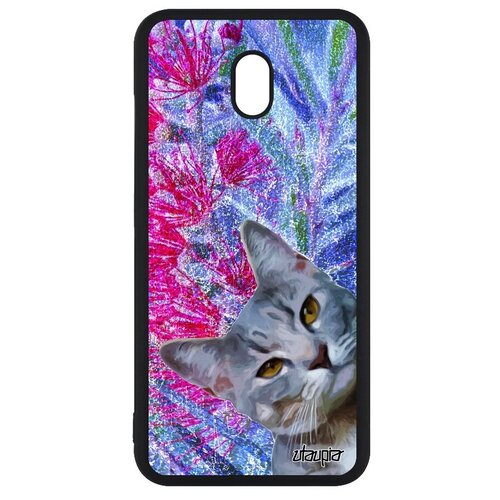 фото Защитный чехол для смартфона // xiaomi redmi 8a // "котик" киса полосатый, utaupia, цветной